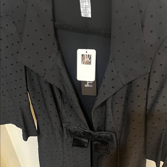 Joseph Ribkoff Black Long Coat - Picture 9 of 14